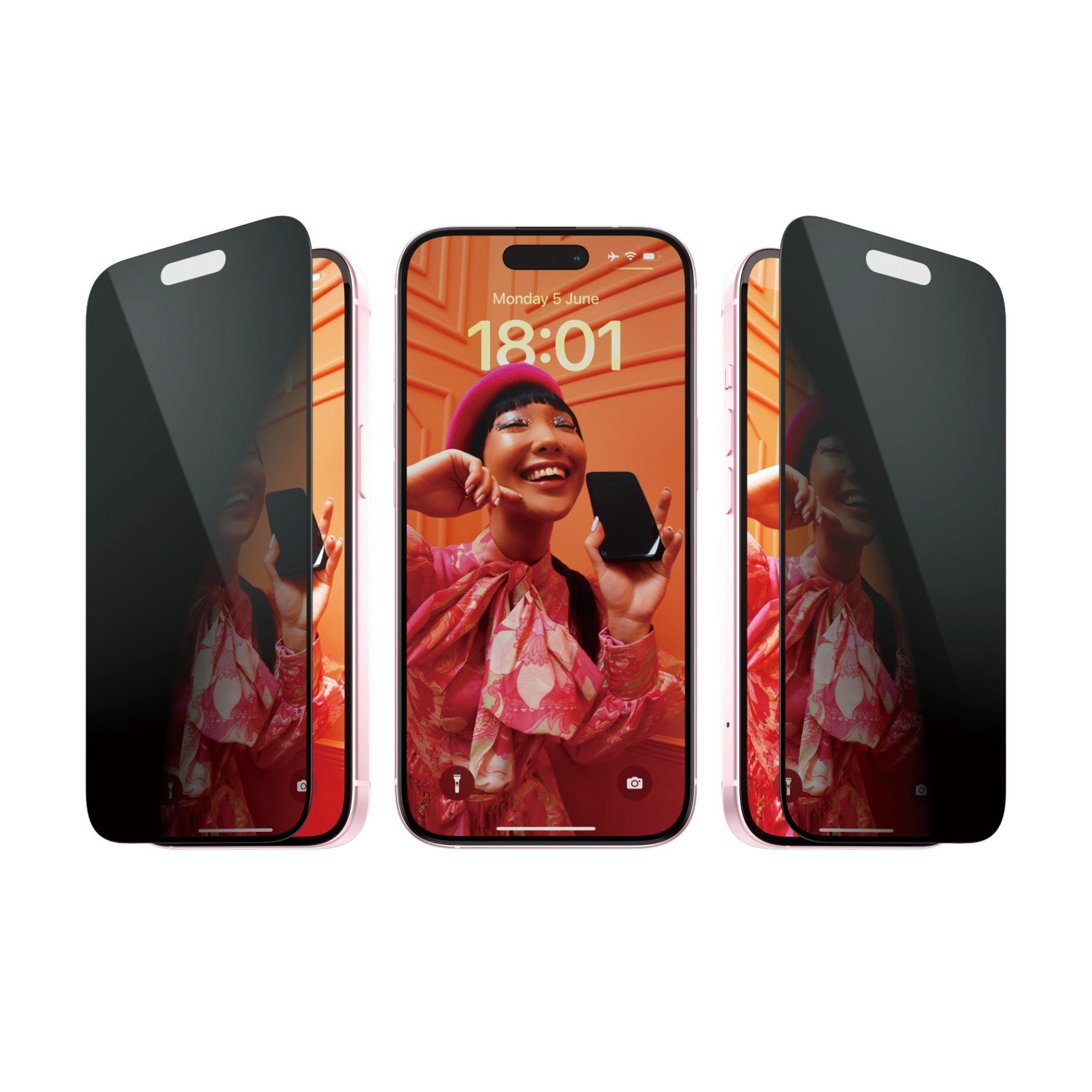 PanzerGlass® Privacy Screen Protector iPhone 15 | Ultra-Wide Fit w. EasyAligner